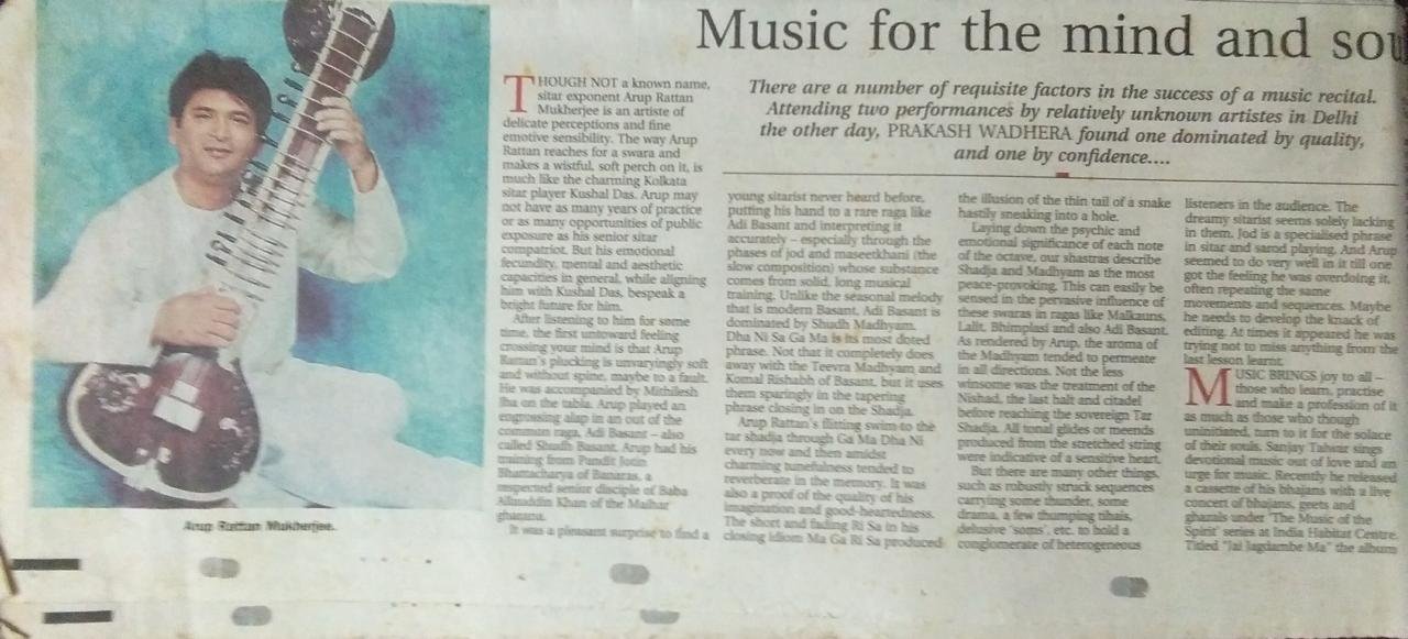 Classical Sitarist Event